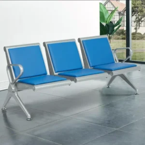 Heavy-Duty 3-Link Office Bench